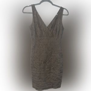 Express Snake Print Ribbed Body Con Dress 🌵xs